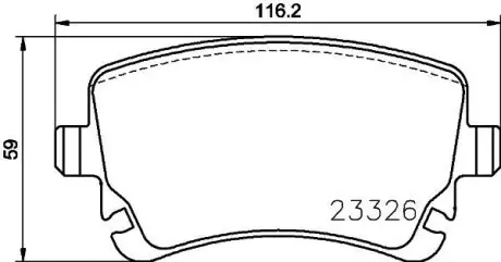 Гальмівні колодки BENTLEY Continental/GT "R "03>> TEXTAR 2332611