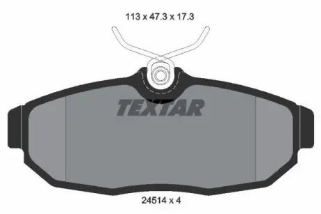 Тормозные колодки, дисковые. TEXTAR 2451401