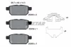 Комплект гальмівних колодок задн, SUZUKI BALENO, S-CROSS, SWIFT IV, SWIFT V, SX4 S-CROSS, VITARA TOYOTA YARIS 1.0-1.6D 11.05- TEXTAR 2525801 (фото 1)