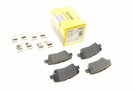 Колодки гальмівні (задні) Kia Ceed/Rio/Optima/Hyundai Accent/10/i20/i30/Elantra 10- (Akebono) Q+ TEXTAR 2533703