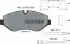 Колодки гальмівні (передні) MB Sprinter (906) /Vito (W639) (Brembo) Q+ (з датчиками) TEXTAR 2919202 (фото 2)