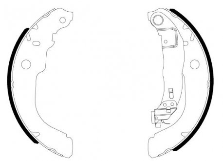 Колодки тормозные (задние) Peugeot 208/Citroen C3 12- (барабанные) (228.4x42) TEXTAR 91084300