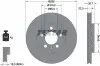 Диск тормозной (передний) Skoda Octavia/Fabia/Roomster 06- (256x22) PRO+ TEXTAR 92082205 (фото 2)