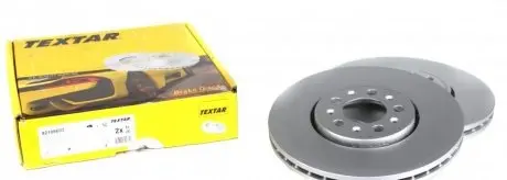 Диск тормозной (передний) Skoda Roomster 06- (287x25) (заменено 92106605) TEXTAR 92106603 (фото 1)