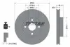 Диск гальмівний TOYOTA Corolla/Prius &quot;F D=255mm &quot;97-13 TEXTAR 92125903 (фото 1)