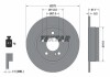 Диск тормозной (задний) MB C-class (W204/S204/C204) 07- (278x9) PRO TEXTAR 92163103 (фото 1)