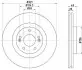 Диск тормозной (передний) Hyundai Santa Fe 06-/Kia Sorento 09- (321x28) PRO TEXTAR 92242903 (фото 1)