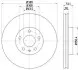 Диск тормозной (передний) Ford Mondeo V 13-(300x28) PRO TEXTAR 92268603 (фото 1)