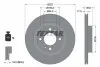 Диск тормозной (передний) Citroen C-Zero/Peugeot ION Electric 09-(257x17) PRO TEXTAR 92282503 (фото 6)