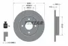 Диск гальмівний (задній) Ford Fiesta 17- (253x12) PRO TEXTAR 92292803 (фото 2)