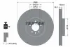 Диск тормозной (передний) Land Rover Discovery V 16-/Range Rover 2.0-5.0D 12-(380x34) PRO+ TEXTAR 92316405 (фото 2)