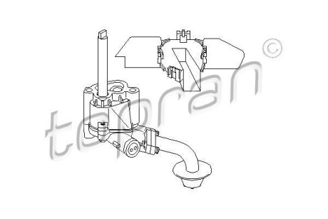 Масляный насос VAG 1.5-1.8 74-01 TOPRAN / HANS PRIES 100257