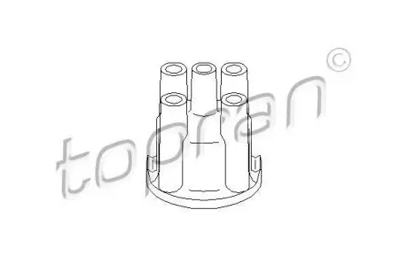 Крышка трамблера VW Polo/Golf/Jetta/Passat/T2; AUDI 100/80; BMW 1,6 E21/1, TOPRAN / HANS PRIES 100 276