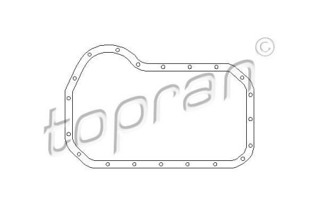 Прокладка масляного поддона VW/Audi 1.5-1.8 TOPRAN / HANS PRIES 100293