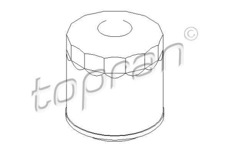 Фильтр масляный VAG 100 A6 S80 V70 T IV 1.9-2.5TDI 82-07 TOPRAN / HANS PRIES 101 519