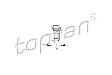 Фиксатор, крепление молдинга TOPRAN / HANS PRIES 102891