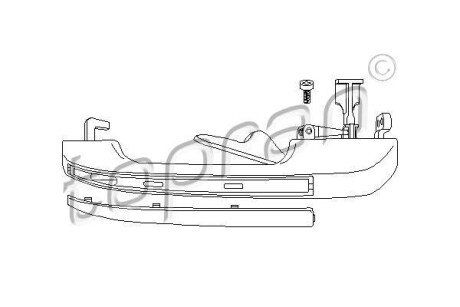 Ручка дверна TOPRAN / HANS PRIES 104 178