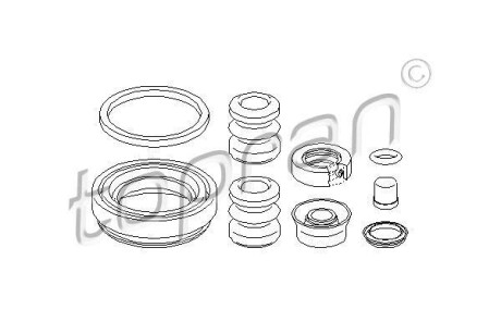 Ремкомплект гальмівного супорта TOPRAN / HANS PRIES 107 083
