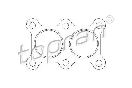 Прокладка, труба вихлопного газа TOPRAN / HANS PRIES 108180