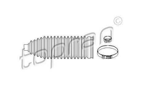 Пыльник рулевой рейки VW LT28-55 96-06; MERCEDES-BENZ Sprinter 901-905 95-06, Vito W638 96-03 TOPRAN / HANS PRIES 109442