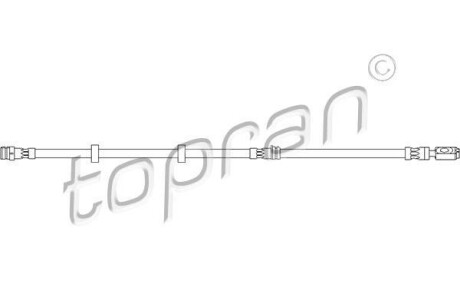Тормозной шланг передний (540 мм) (M10x1.0 / BANJO 10.0) VAG 1.2-1.9 i/TDI 01-11 TOPRAN / HANS PRIES 109 982