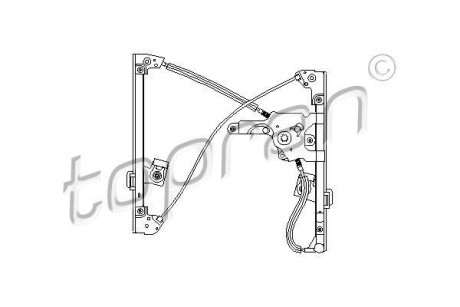 Склопідіймач передній лівий TOPRAN / HANS PRIES 111 257