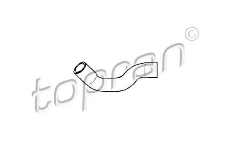 Патрубок системы охлаждения (радиатор-насос) (снизу) VW Passat B3/B4 1.6-2.0 TOPRAN / HANS PRIES 111 977