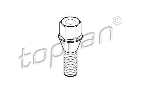 Болт колеса (M12x1.5) BMW Dacia Mini Renault TOPRAN / HANS PRIES 501 536