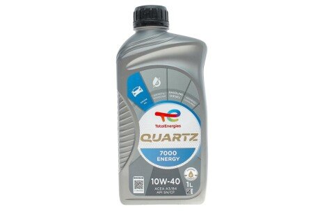 Масло моторное Quartz 7000 Energy 10W40 (1 Liter) TOTAL 214112