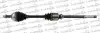 CITROEN піввісь прав. з ABS L=872mm 25/24 зуб. XSARA Break 2.0 HDi 109 01-05, ZX Break 1.9 TD 93-97 TRAKMOTIVE 30-0185 (фото 1)