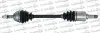 CITROEN піввісь лів L=615mm L2=652mm 21/22 зуб. AX (ZA-_) 10 86-98, SAXO 1.1 X, SX 96-03, PEUGEOT 106 I 1.1 91-96 TRAKMOTIVE 30-0254 (фото 1)