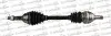 OPEL Полуось лів. L=599mm L2=632mm 22/22 зуб. ASTRA G (T98) 1.6 16V 01-05, ZAFIRA A (T98) 1.6 16V (F75) 99-05 TRAKMOTIVE 30-0536 (фото 1)