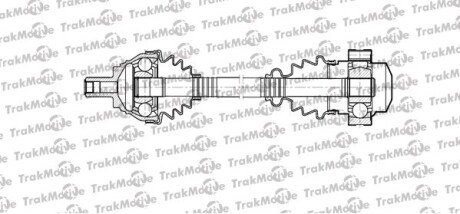 VW Полуось лів. L=484mm 36 зуб.Audi A3,Golf V,Passat,Tiguan,Touran,Skoda TRAKMOTIVE 30-1101