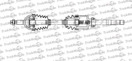 CITROEN Полуось прав L=973mm L=1019mm 28/37 зуб. Jumpy, Peugeot 508, FIAT SCUDO 2.0 D Multijet 10-16 TRAKMOTIVE 30-1118