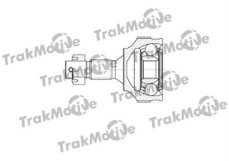 CITROEN Шрус наружный к-кт с ABS 25/34 зуб.Berlingo 1.4i/1.6HDI,Peugeot 308 07- TRAKMOTIVE 40-0563