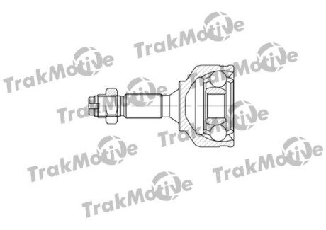 CITROEN ШРКШ зовнішній к-т 22/21 зуб. C2 1.6 03-10, C3 I 1.4 16V 03-, C3 Pluriel 1.4 HDi 04-, PEUGEOT 1007 1.4 05-, 207 1.4 06-13, 208 I 1.6 12- TRAKMOTIVE 40-0564