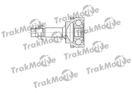 TOYOTA ШРКШ зовнішній з ABS к-кт 24/22 зуб. Yaris 1.3 99-05 TRAKMOTIVE 40-0609