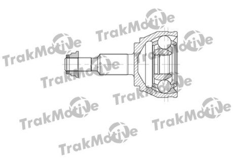 VW ШРКШ зовнішній к-кт 38 зуб. TOUAREG (7LA, 7L6, 7L7) 2.5 R5 TDI 03-10 TRAKMOTIVE 40-0611