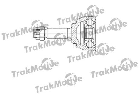 HYUNDAI ШРКШ зовнішній з ABS к-кт 25/23 зуб.Elantra,Coupe 02- TRAKMOTIVE 40-0656