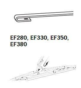 Щетка стеклоочистителя каркасная 350mm (14'') ExactFit Сonventional Trico EF350