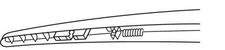 Щетка стеклоочистителя каркасная задняя 180mm (7'') ExactFit Rear Citroen C4 (LC), DS3, DS4 (EX180B) Trico EX180