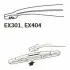 Щетка стеклоочистителя каркасная задняя 300mm (12&#039;&#039;) ExactFit Rear Ford Kuga II, Seat Leon (10-) (EX304B) Trico EX304 (фото 4)