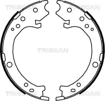 Комплект гальмівних колодок, Стоянкове гальмо TRISCAN 810040007