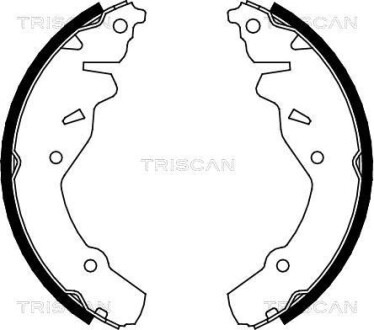 Комплект гальмівних колодок TRISCAN 810080002