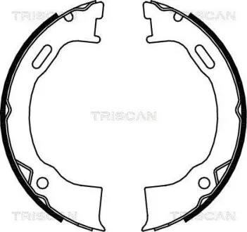 Комплект гальмівних колодок, Стоянкове гальмо TRISCAN 810080006