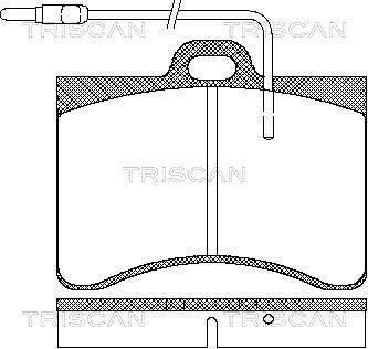 Колодки гальмівні передні TRISCAN 811038782