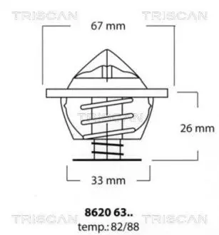 Термостат BMW TRISCAN 86206382