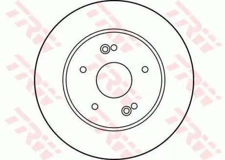 Диск гальмівний задн Лів/Прав RENAULT CLIO II, MEGANE I, MEGANE SCÉNIC, SAFRANE I, SCENIC I 1.6-3.0 12.92-06.09 TRW DF1028
