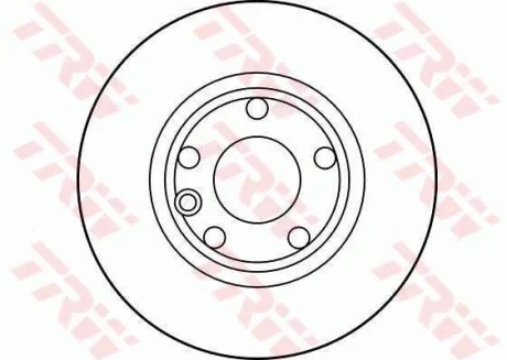 Диск гальмівний передн лів/прав VW CALIFORNIA T4 CAMPER, TRANSPORTER T4 1.8-2.8 07.90-06.03 TRW DF2665