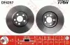 Диск гальмівний (1 шт.) CITROEN/FIAT/LANCIA/PEUGEOT C8/Jumpy/Scudo/807/Expert F &quot;99&gt;&gt; TRW DF4257 (фото 1)